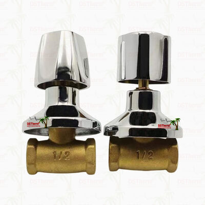 Válvula de cierre de latón cromado, válvula global, estilo sudamericano A 1/2"-1"