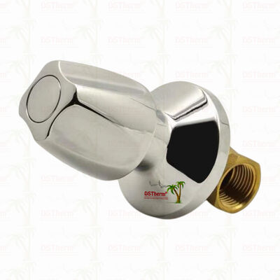 Válvula de cierre de latón cromado, válvula global, estilo sudamericano A 1/2"-1"