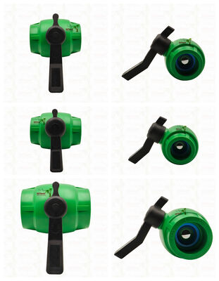 Valva de bolas de flujo rápido de perforación completa PPR con cartucho de latón para tubería PPR 20-63MM personalizable