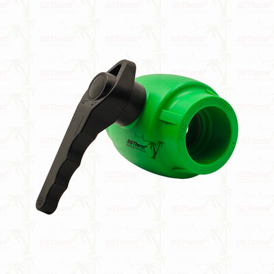 Válvula de bola PPR con mango de agitación y bola de latón para el sistema de plomería 20-63MM personalizable