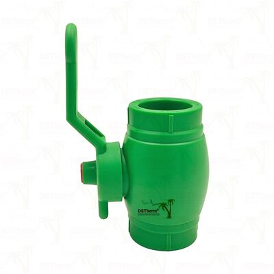 Válvula de bola PPR latón Válvula de bola de latón con mango de hierro PN25 20-63mm personalizable
