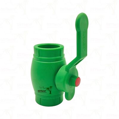 Válvula de bola PPR latón Válvula de bola de latón con mango de hierro PN25 20-63mm personalizable
