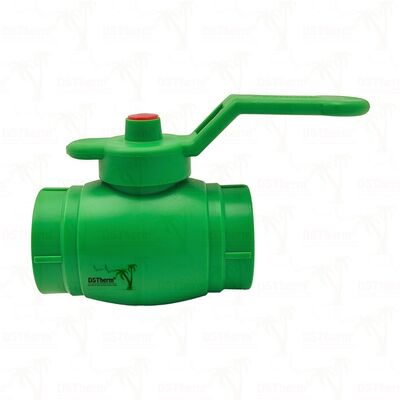 Válvula de bola PPR latón Válvula de bola de latón con mango de hierro PN25 20-63mm personalizable