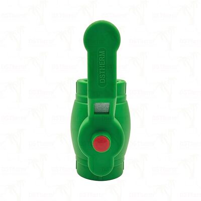 Válvula de bola PPR latón Válvula de bola de latón con mango de hierro PN25 20-63mm personalizable