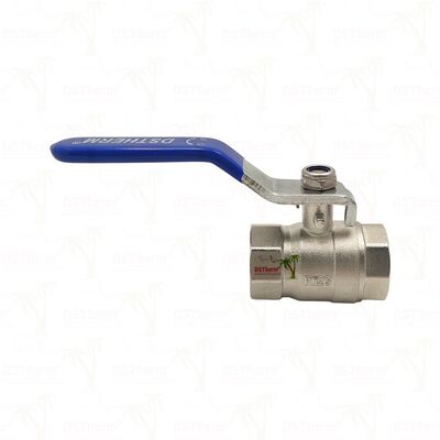 Válvula de bola de latón PN25 con bola cromada hembra x hembra de puerto completo 1/2"–4"