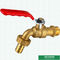 El golpecito de cobre amarillo niquelado del grifo de la válvula del golpecito de agua, el grifo de cobre amarillo modificó a Logo Designs para requisitos particulares