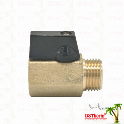 Válvula de bola de latón para sistemas de plomería de 1/2''resistencia a la corrosión