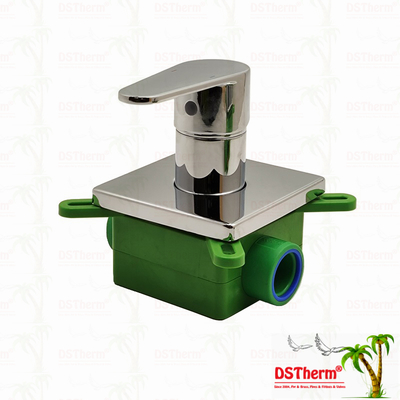Válvula de ducha de mezclador de 3 vías PPR cromada 20 mm 25 mm