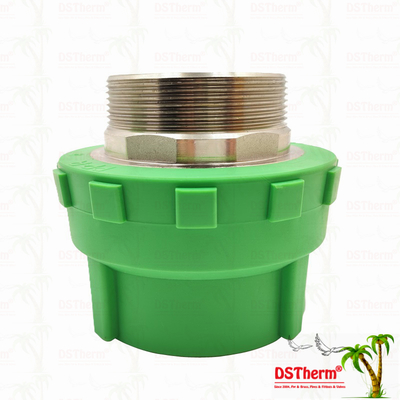 Acoplamiento roscado macho PPR de plástico para tuberías PPR, 75*2 1/2