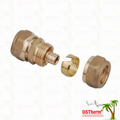 Colocaciones de cobre amarillo iguales Logo Screw Fittings Middle Weight modificado para requisitos particulares color de cobre amarillo de Pex del acoplamiento roscado