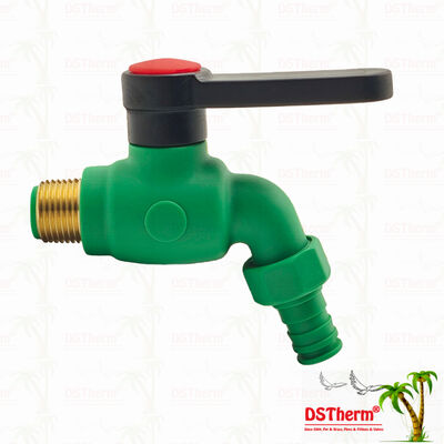 Grifo de agua PPR con boquilla, grifo de agua, espita, color personalizado 1/2