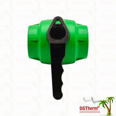 Válvula de bola PPR con mango de agitación y bola de latón para el sistema de plomería 20-63MM personalizable