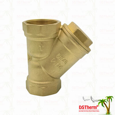 Cuchillo resistente a la corrosión para el agua de la válvula de filtro de tipo Y de latón DN15-50